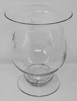 Windlicht Tischwindlicht Glas Sterne Dekoration Advent 15 x 20 cm