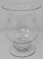 Windlicht Tischwindlicht Glas Sterne Dekoration Advent 15 x 20 cm