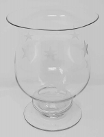 Windlicht Tischwindlicht Glas Sterne Dekoration Advent 15 x 20 cm