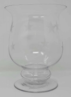 Windlicht Tischwindlicht Glas Sterne Dekoration Advent 15 x 20 cm