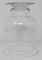 Windlicht Tischwindlicht Glas Sterne Dekoration Advent 15 x 20 cm