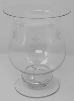 Windlicht Tischwindlicht Glas Sterne Dekoration Advent 15 x 20 cm