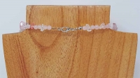 Schmuck Kofferset Rosenquarz Bergkristall 14-teilig