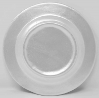 Tisch Deko Advent Teller 19 cm Perlmutt