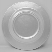 Tisch Deko Advent Teller 26 cm Perlmutt