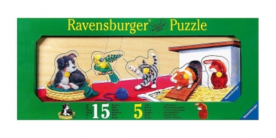 Ravensburger 03224 Holzpuzzle Lieblingstiere 5 Teile
