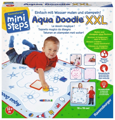 ministeps Aqua Doodle Wasser Stempeln Malen Stift Matte XXL 78 cm