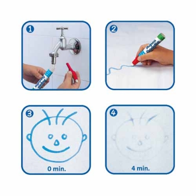 ministeps Aqua Doodle Wasser Stempeln Malen Stift Matte XXL 78 cm