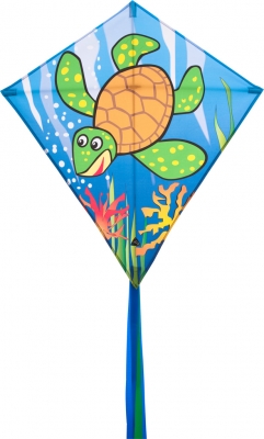 HQ Kinderdrachen Einleiner Eddy Meeres Schildkroete 68 x 68 cm R2F