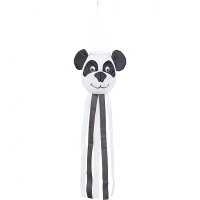 Windsack kleiner Panda Ø 10 cm lang 73 cm Nylongewebe 60 cm Stab