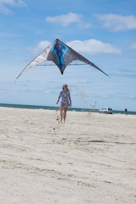 HQ Leichtwind Lenkdrachen Shadow 97 x 207 cm