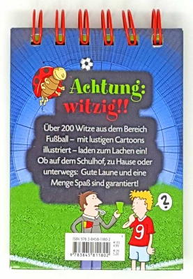 Fußball Witze Block über 200 Witze Cartoons Bunt ilustrierte Karten