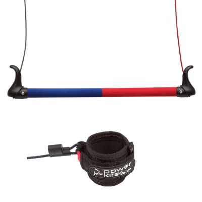 HQ Powerkite Zweileiner Rush V 200x74 cm Flugleine Lenk Bar Tasche R2F