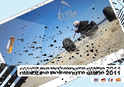 HQ Powerkite Vierleiner 3.5 Alpha 350x116 cm Flugleine Griffe Tasche R2F