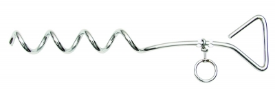 Spiral Metall-Bodenanker für Leinenbefestigung 43 lang Ø 4 cm