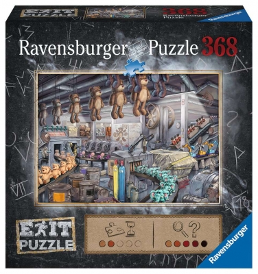 Ravensburger 16484 Puzzle EXIT In der Spielzeugfabrik 368 Teile 70 x 50 cm
