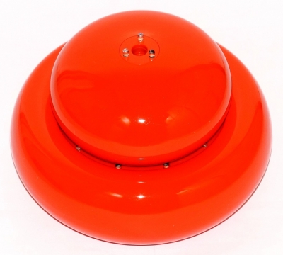 Design Zimmerbrunnen Orange LED Beleuchtung Warmweiss 22 x 15 cm