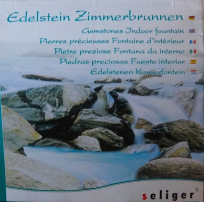 Edelstein Zimmerbrunnen Kugelbrunnen Bergkristall 35 cm