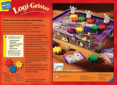 Ravensburger 25038 Logi-Geister Logikspiel mit ratternden Zahnrädern