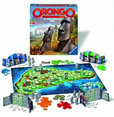 Ravensburger 26614 Orongo Biet-und Bauspiel - Erschaffe riesige steinerne Moais!