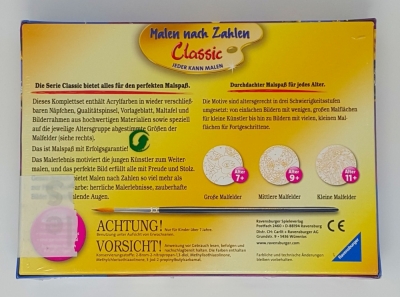 Ravensburger 27878 Malen nach Zahlen Sternenhimmel Brilliant 18 x 13 cm