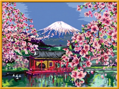 Ravensburger 28841 Malen nach Zahlen Japanische Kirschbluete 40x30 cm