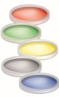 seliger Farbscheiben 5-teilig für Halogenstrahler