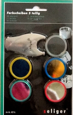 seliger Farbscheiben 5-teilig für Halogenstrahler