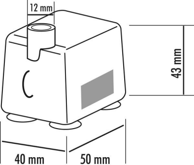 seliger Zimmerbrunnenpumpe 320 Förderhöhe 55 cm 12 V AC 4W IP68