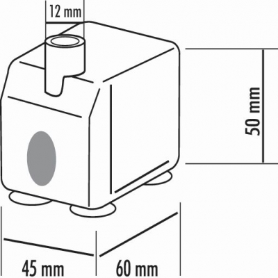 seliger Zimmerbrunnenpumpe 400 Förderhöhe 95 cm 12 V AC 7W IP68
