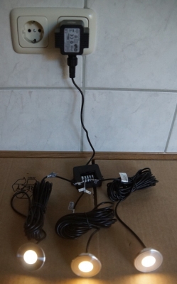 seliger LED Minispot 800 Punktstrahler Ø45x10mm 12V V4A warmweiss IP68 0,15W