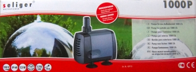 seliger Teich Brunnen Pumpe 1000P 13W Förderhöhe 170 cm IP68 Kabel 10 m