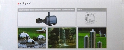 seliger Teich Brunnen Pumpe 1000P 13W Förderhöhe 170 cm IP68 Kabel 10 m