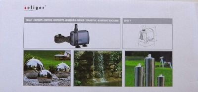 seliger Teich Brunnen Pumpe 1500P 30W Förderhöhe 220 cm IP68 Kabel 10 m