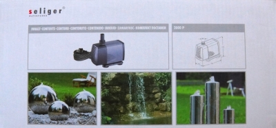 seliger Teich Brunnen Pumpe 2000P 44W Förderhöhe 300 cm IP68 Kabel 10 m
