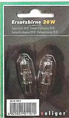 seliger Ersatz Leuchtmittel Ersatzbirne Halogen Sockel G4 20 W 2er Set