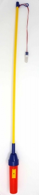 Elektrischer Laternen Umzug Kinder Lampion Stab Lang 75 cm Bunt