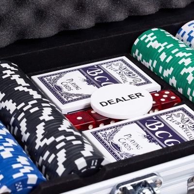 Hot Games Pokerkoffer de Luxe Poker Chip Set