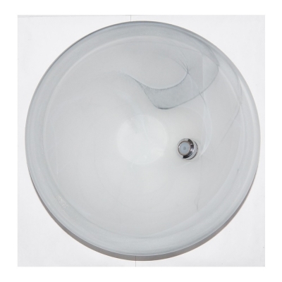 Zimmerbrunnen Glasschale Rund Anthrazit 25x7 cm Kabeldurchführung
