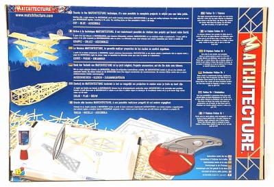 Matchitecture Bastelset Flugzeug Fokker DR 1 Holzbausatz 1050 Teile