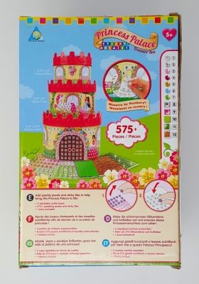 Sticky Mosaics Mosaik Bastelset Schmuckkaestchen Prinzessinnen Schloss