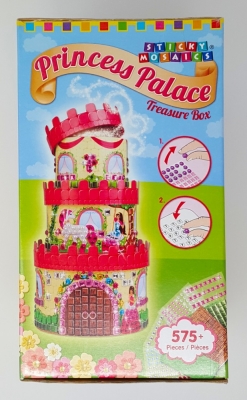 Sticky Mosaics Mosaik Bastelset Schmuckkaestchen Prinzessinnen Schloss