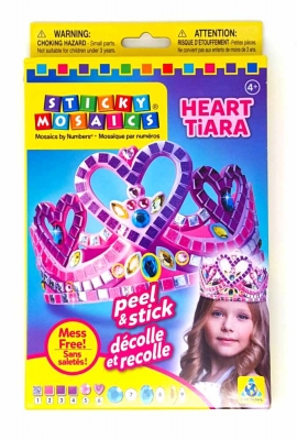 Sticky Mosaics Mosaik Bastelset 1 koenigliche Krone Herz Diadem