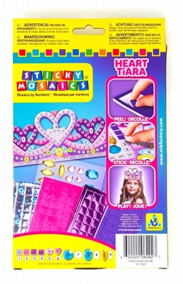 Sticky Mosaics Mosaik Bastelset 1 koenigliche Krone Herz Diadem