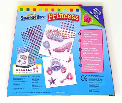 Sparkle Ups Bastelset Prinzessin 7 wiederverwendbare Aufkleber
