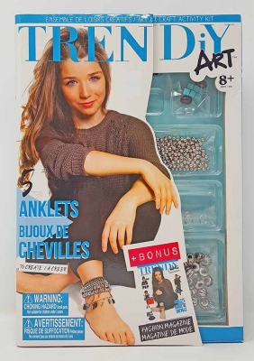 Trendiy Art Kinder Spielzeug Schmuck Bastelset Fusskettchen