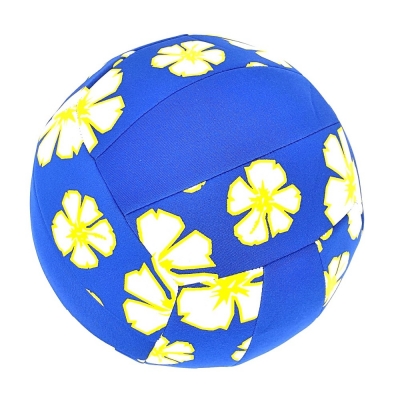 Volleyball Beach Strand Neopren 20 cm Blumen Muster Blau