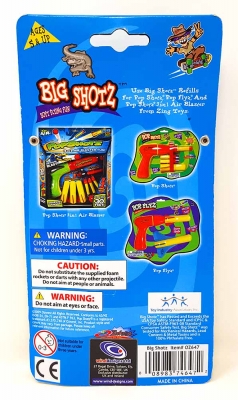 Zing Toys Spielzeugpistole Pop Flyz 3 Schaum Ersatz Raketen