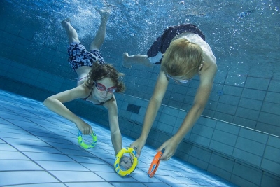 Schildkroet Fun Sports 3 Tauch Ringe Orange Gruen Ø 12,5 cm 155g