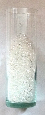 Deko Wassertropfen rund transparent Kunststoff Perlen 5 mm Körnung 250g Beutel